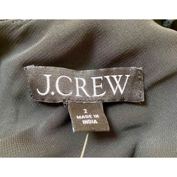 J.Crew NWT Long A-line Dress in Drapey Crepe - Picture 7 of 9